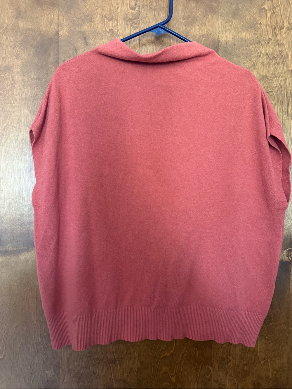 Women's Soft Collar sweater in burnt orange